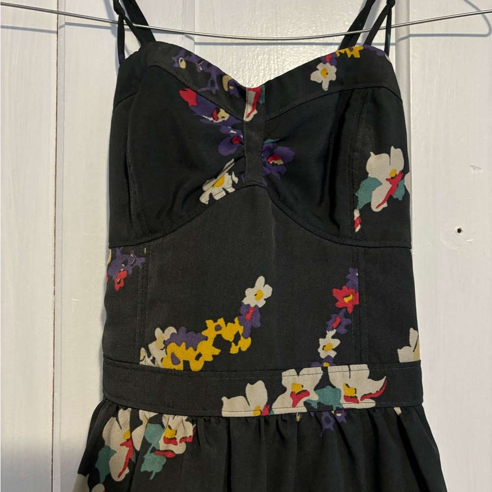 Floral spaghetti strap summer dress